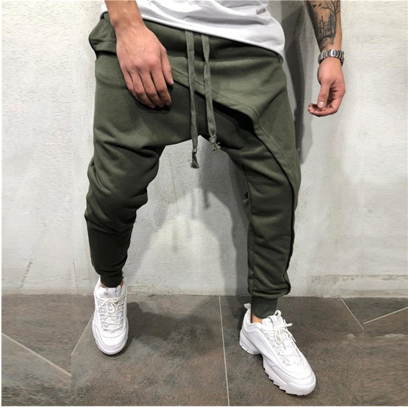 Jogging Pants Hip Hop Jogging Pants Slim Casual Sports Drawstring Pants Men - Minihomy