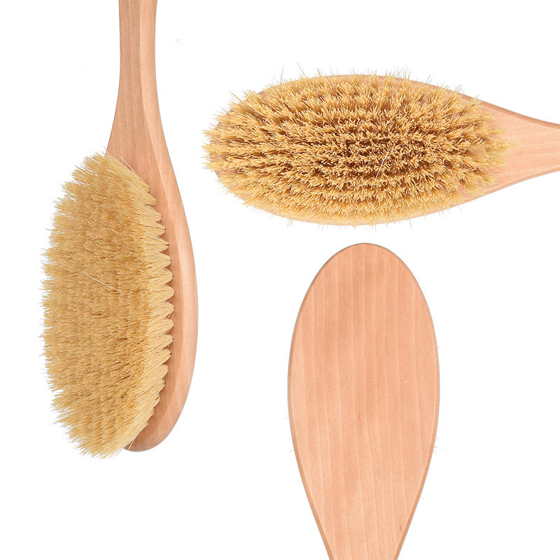 Plant Hemp Fiber Wool Log Massage Body Brush