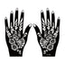 2 Sheets Hand Tattoo Henna Stencil Temporary - Minihomy