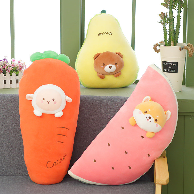 Cute Banana Pillow Carrot Doll Fruit Plush Toy - Minihomy