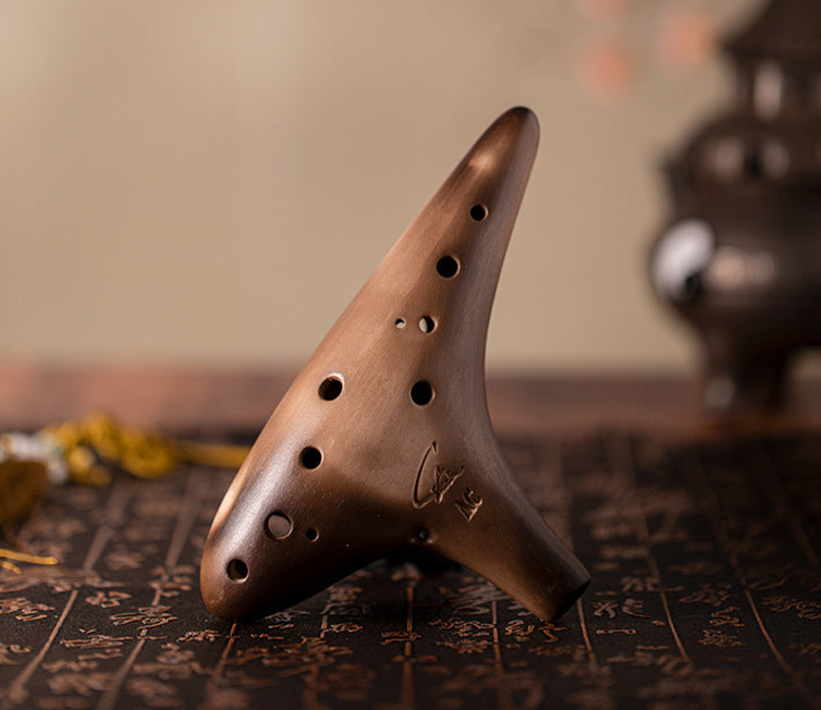 Beginner Of Smoked 12-Hole Retro Ocarina - Minihomy