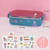 Double-Decker Lunch Box With Cutlery And Portable Cute Office Worker - Minihomy