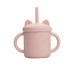 Children's Drinking Cups, Food-grade Silicone Household Straight-drinking Type With Straws, Baby Anti-choke Drinking Cups