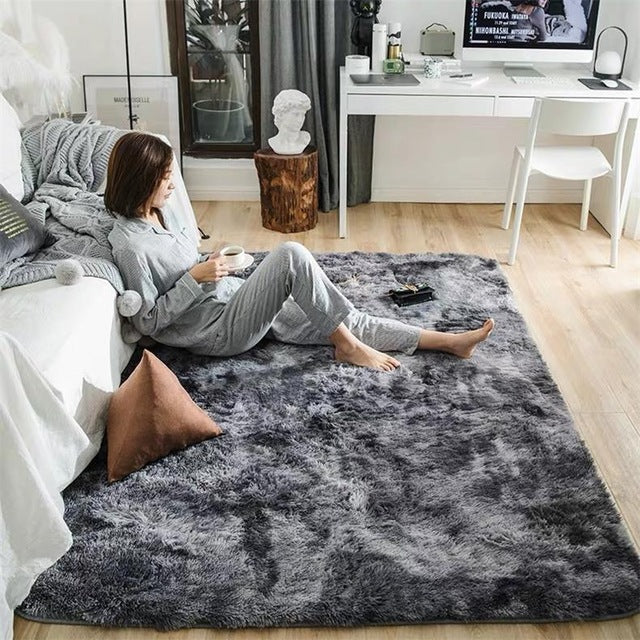 Plush Carpets For Living Room Soft Fluffy Rug Home Decor