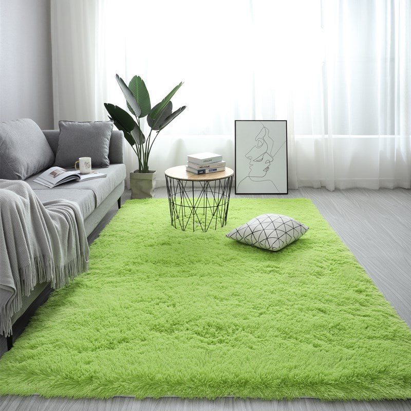 Nordic Fluffy Carpet Rugs For Bedroomliving Room Rectangle Large Size Plush Anti-slip Soft Carpet - Minihomy