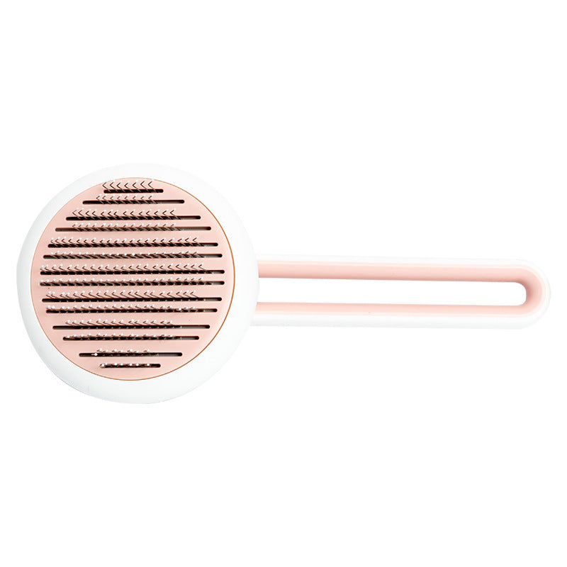 Hair Remover Cat Brush Grooming Tool Automatic Massage Comb Round Hair Brush For Cat Dog Pet Supplies - Minihomy