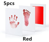 Non-toxic and wash-free baby ink watermarking oil fingerprints and footprints kit family souvenirs