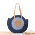 Round straw bag shoulder