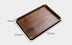 Handmade Walnut Solid Wood Tray Brass Tea Tray Household - Minihomy