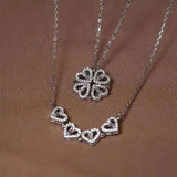 Four-leaf Clover Double-wear Necklace Female Jewelry