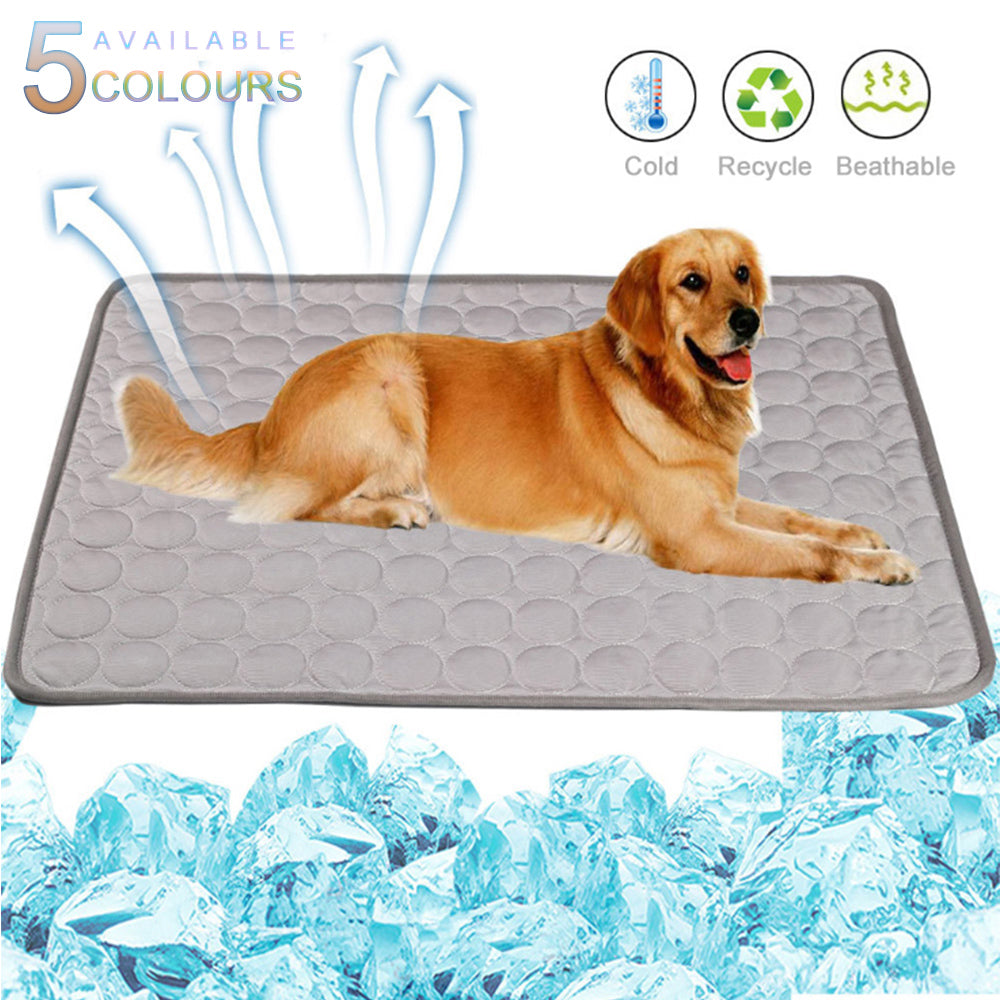 Pet Summer Portable Ice Silk Cooling Pad - Minihomy