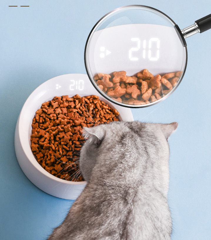 Cat Bowl Pet Smart Weighing Bowl Snack Feeder Pet Supplies