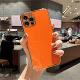 Solid Color Electroplating Mobile Phone Case All-inclusive Creativity