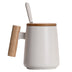 Ceramic Mug With Wooden Handle Mug Coffee Cup - Minihomy