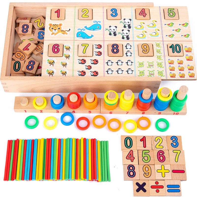 Children's Educational Toys Wooden Learning Box Educational Toys - Minihomy