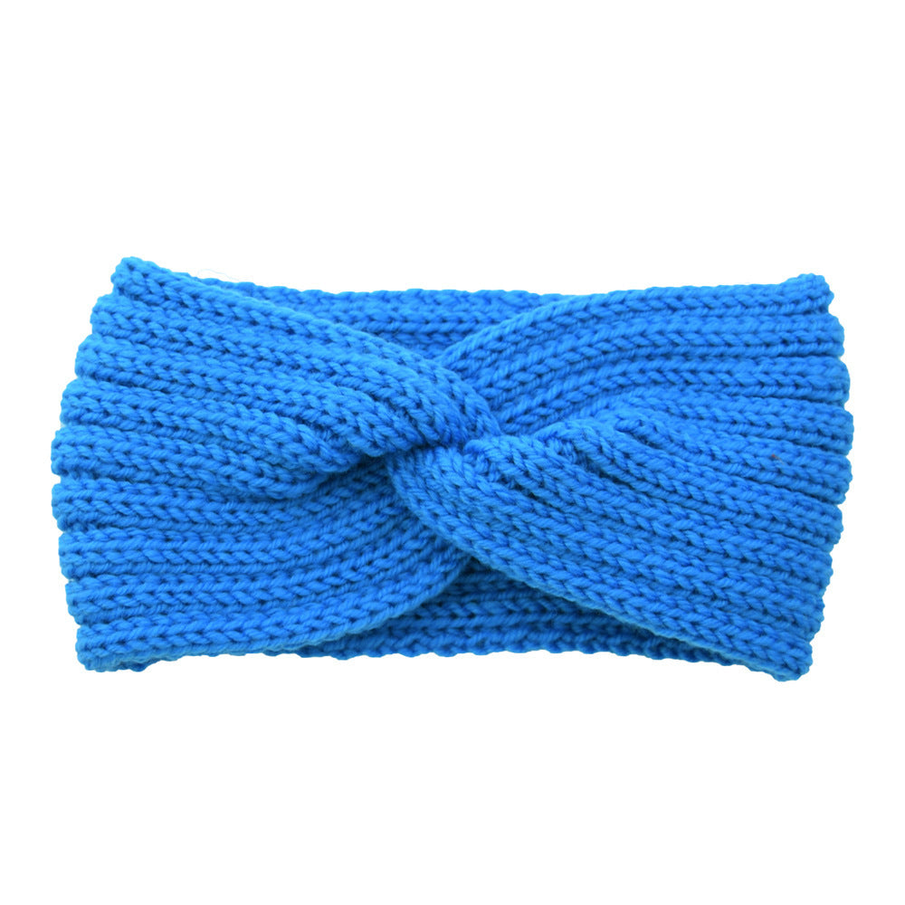 Knitted Cross Headband Ear Protection Braided Headband