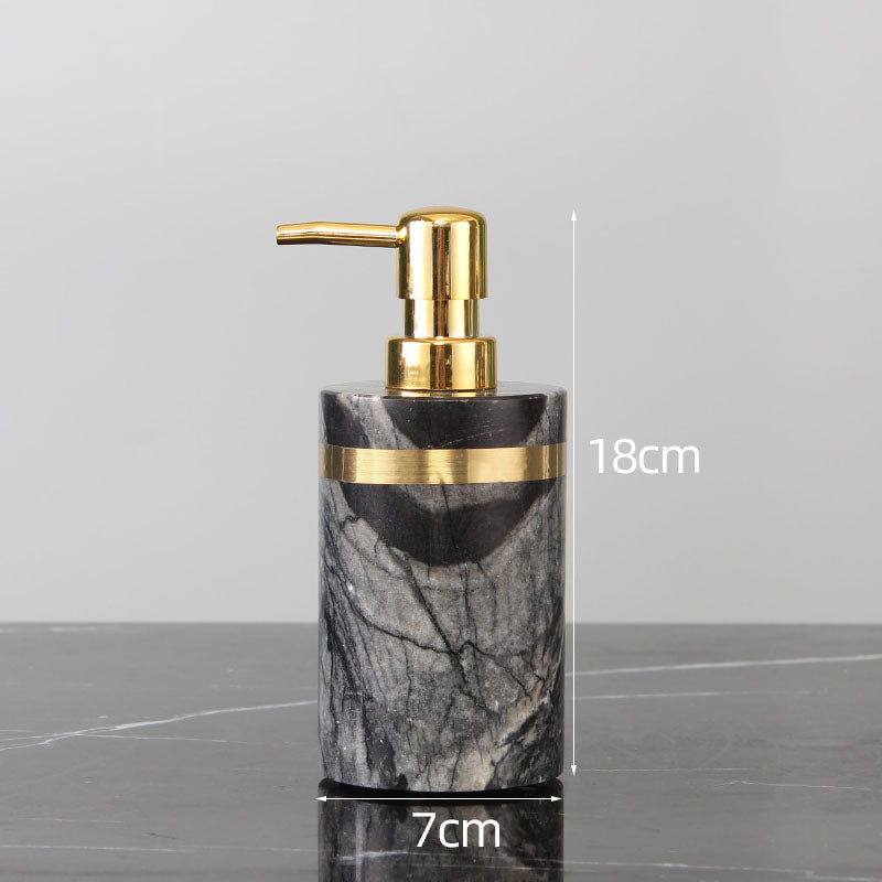 Marble Light Luxury Bathroom Wash Set Simple Five-piece Set