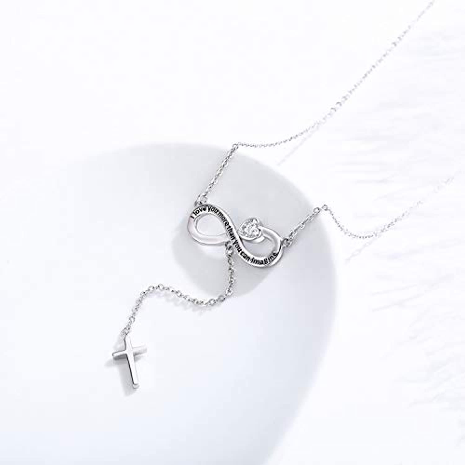 Infinity Cross Sterling Silver Lucky Y Necklace Jewelry