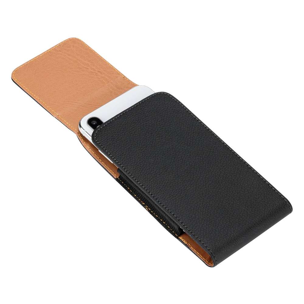 Mobile phone pocket hanging waist leather case - Minihomy