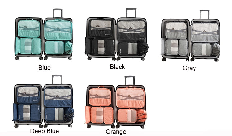 Waterproof Travel Tote Bag Set of 7 - Minihomy