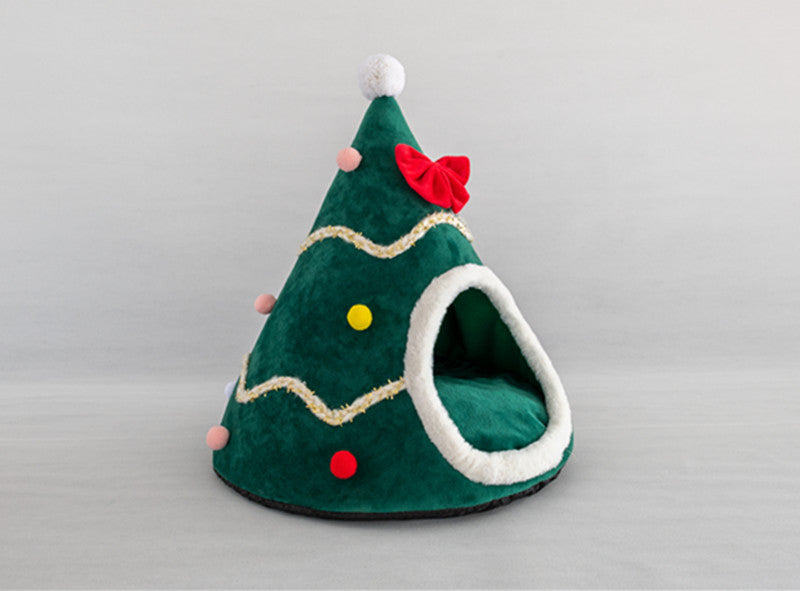 Christmas hat pet nest