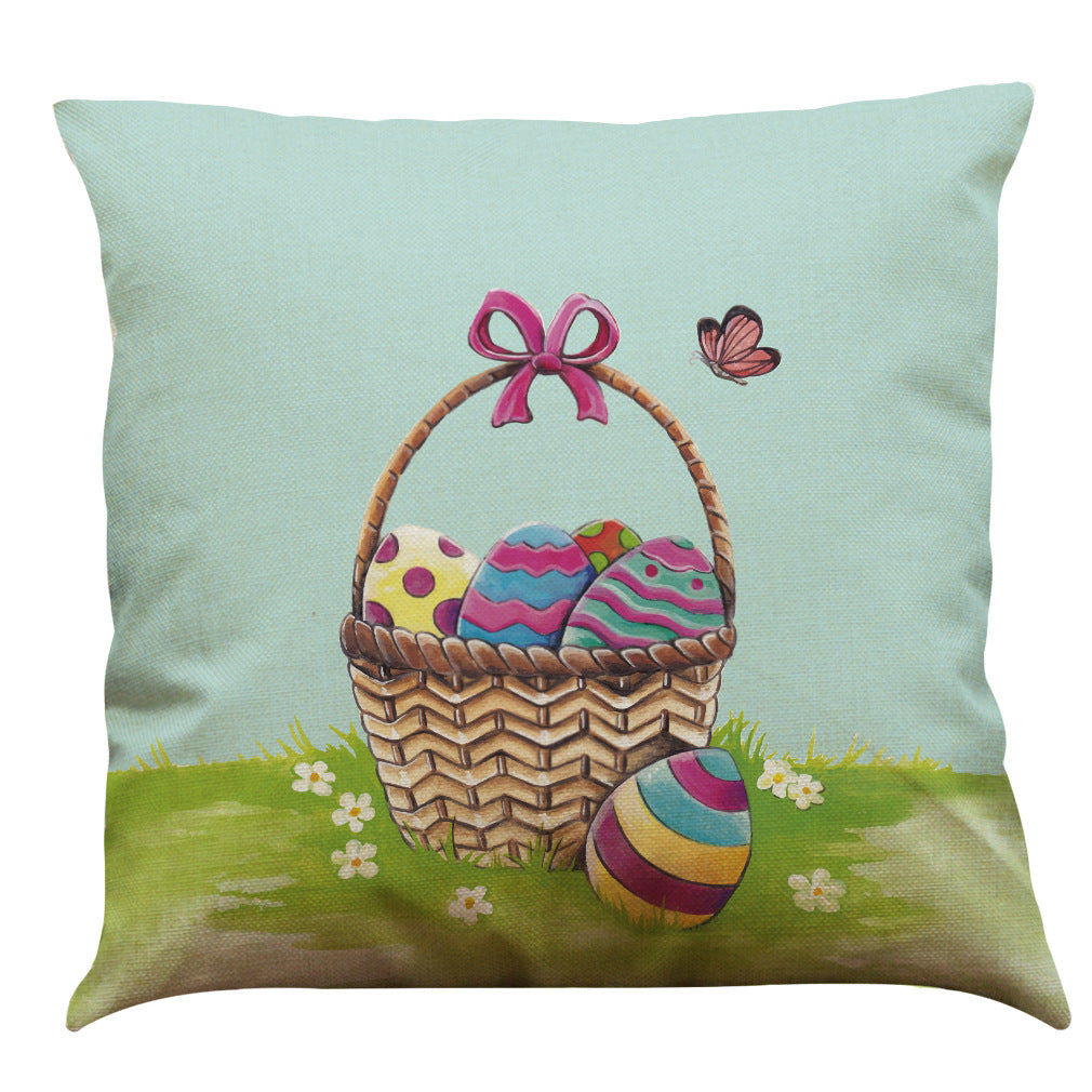 Easter Bunny Cotton And Linen Pillowcase - Minihomy