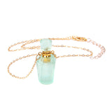 Perfume bottle crystal pendant necklace - Minihomy