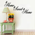 Home sweet home living room bedroom carved wall sticker