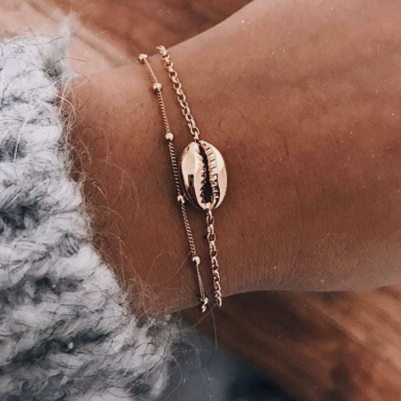 Alloy plating shell bracelet