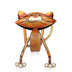 Creative home decoration modern metal decoration crafts yoga cat wine rack