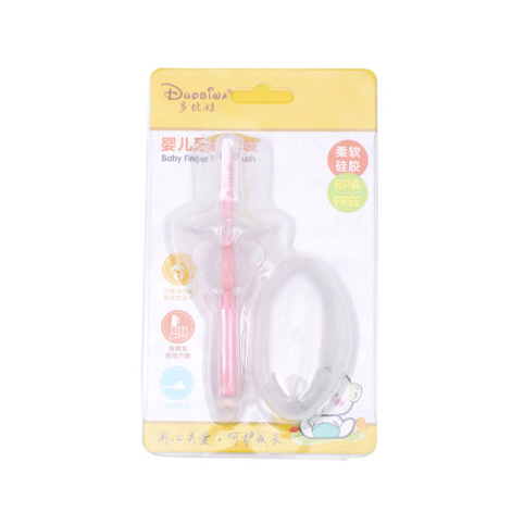 Silicone Baby Toothbrush Kids Teether Training Tool Clear Massager