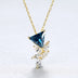 S925 Sterling Silver Floral Micro Pendant Female Necklace