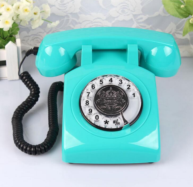 Home Rotary Antique Phone Basephone Retro Craft Turntable Antique Phone Retro Phone - Minihomy