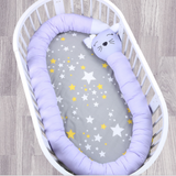 Crib bed surrounded by cotton four seasons universal children anti-collision summer breathable elliptical bed baby