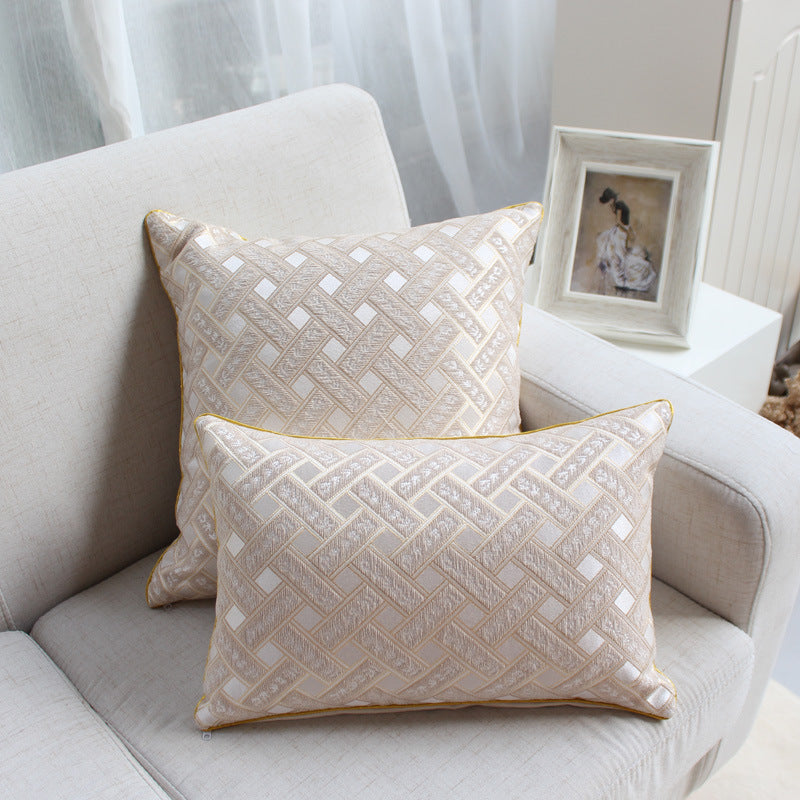 Chenille jacquard throw pillow - Minihomy