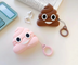 Poop Pattern Soft Silicone Protective AirPods Cover - Minihomy