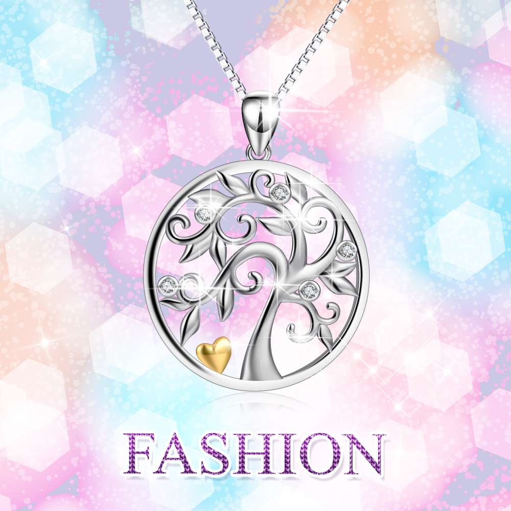 Life of Tree Pendant 925 Silver Necklace - Minihomy