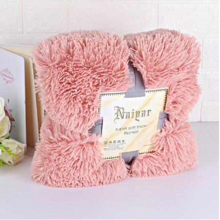 Super Soft Long Shaggy Fuzzy Warm Elegant Cozy With Fluffy Sherpa Throw Blanket