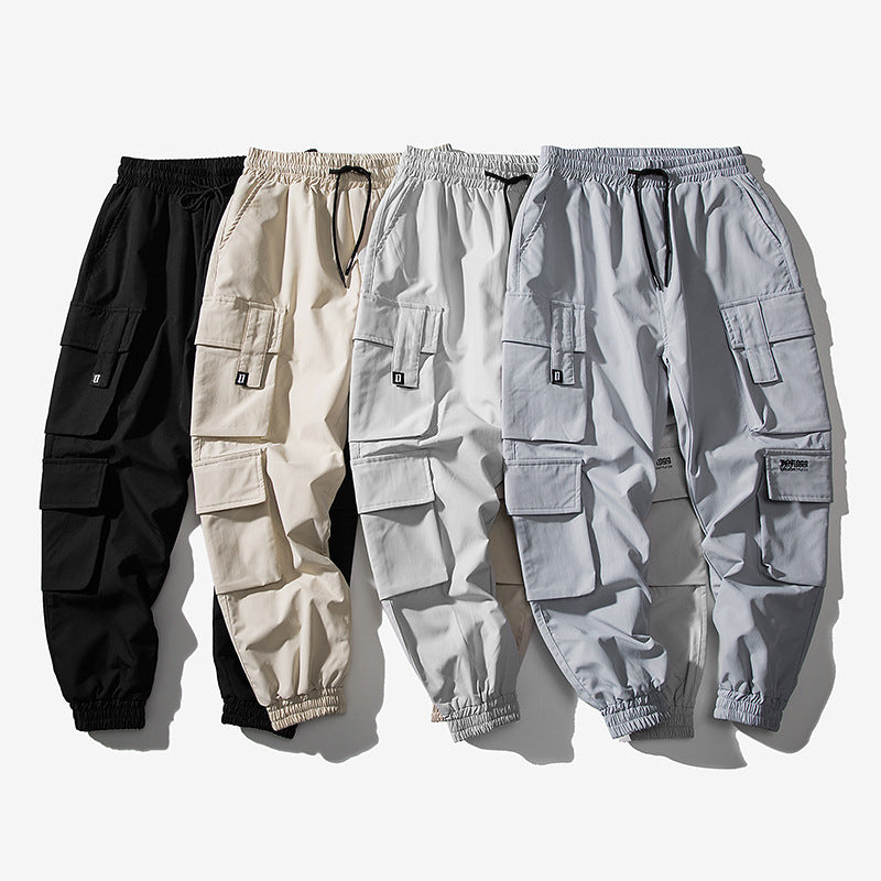 Spring functional wind boys hip hop harem pants