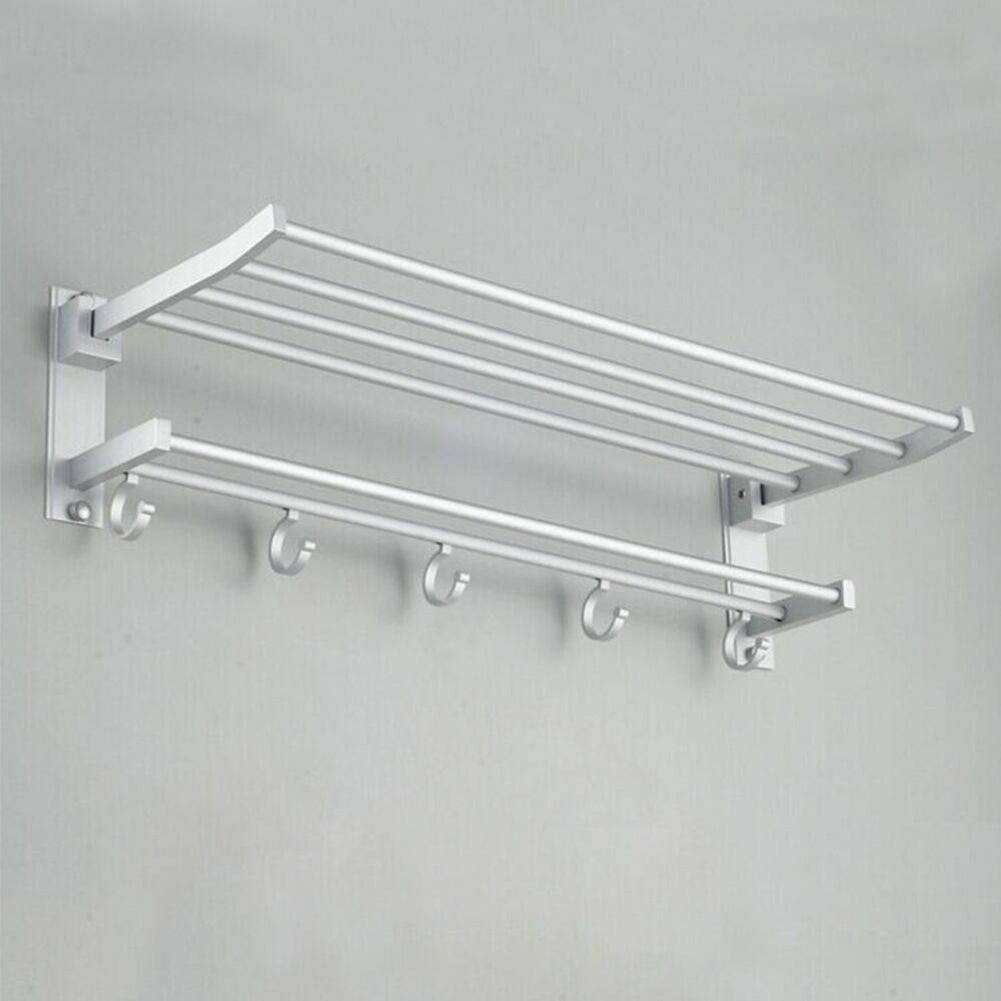 Bathroom shelf towel rack