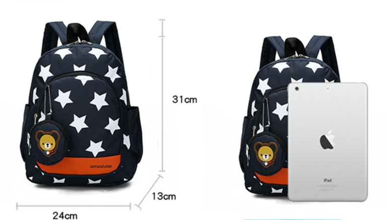 Star cartoon package kindergarten men and women baby bag in the big class 3-4-5 years old children backpack cross-border