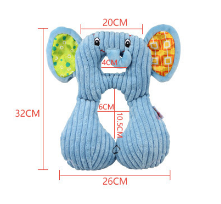 Neck pillow for children cartoon animal U-shaped neck pillow Baby car seat cushion pillow - Minihomy