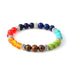 Universe Galaxy the Eight Planets Natural Stone Beads Bracelet Bangle