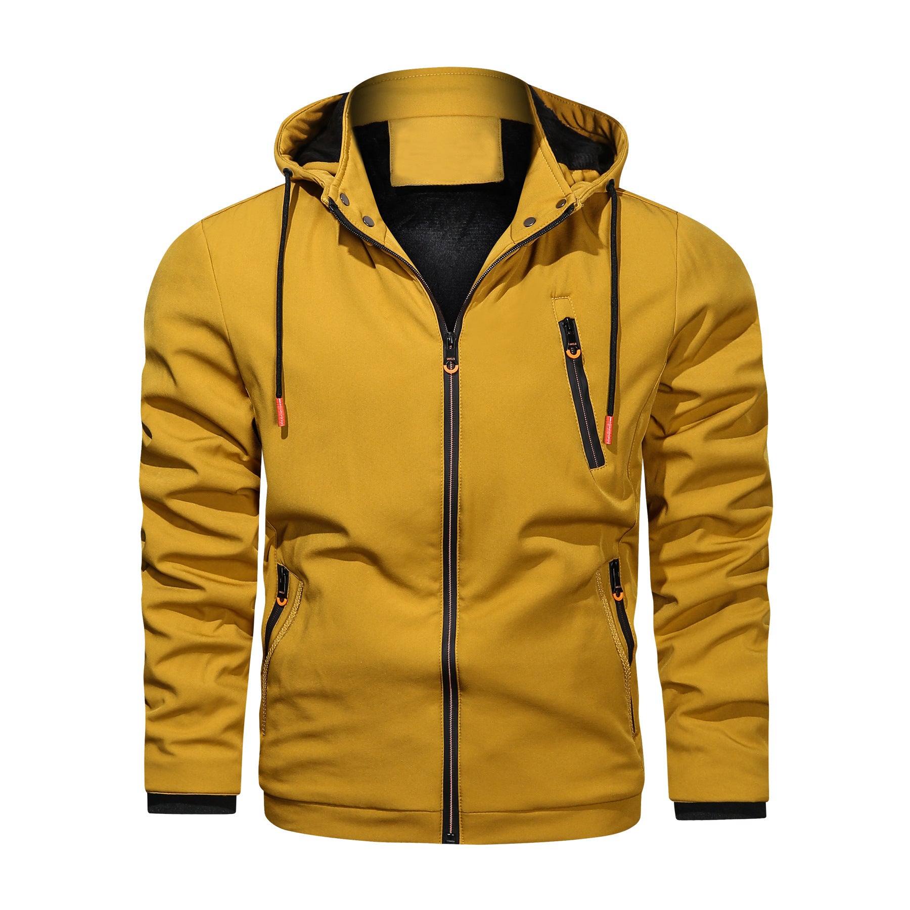 Spring And Autumn Men Detachable Hooded Jacket