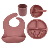 Baby Silicone Cup Spoon Cutlery Set