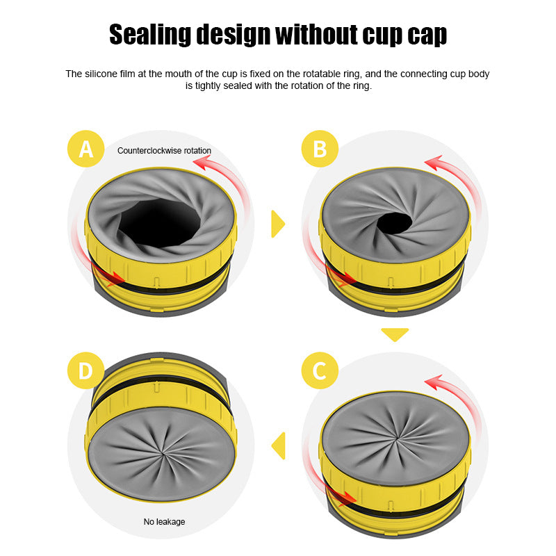 No Cover Twist Cup Travel Portable Cup Double Insulation Tumbler Straw Sippy Water Bottles - Minihomy