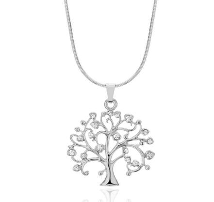 Big Tree Of Life Pendant Long Necklaces Drilling - Minihomy