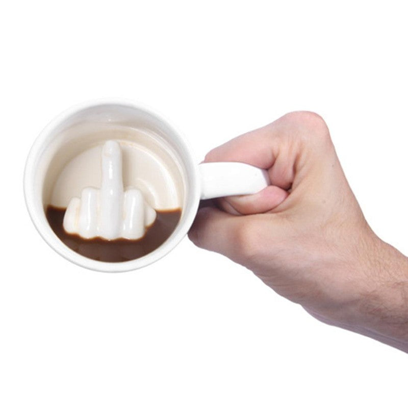 Middle Finger Surprise Mug - Minihomy