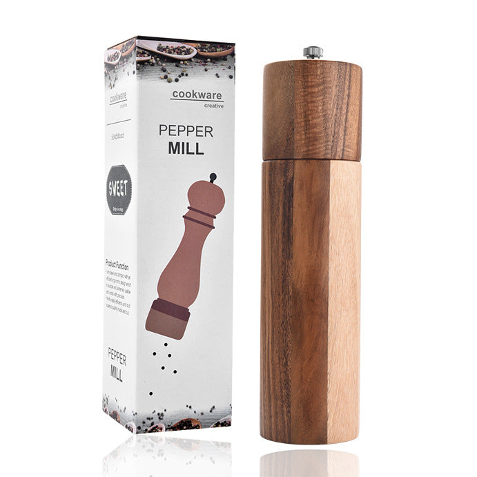 Cylindrical ceramic core manual pepper grinder - Minihomy