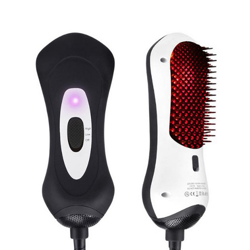 Explosion models infrared hot air comb mini hair straightener
